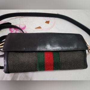 Authentic Gucci Wallet converted to Bag/ crossbody